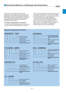 Tabelas Rolamentos NTN - Docente
