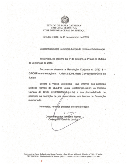 230 kB - Corregedoria-Geral da Justi&ccedil;a de Santa Catarina