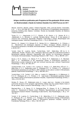 2011 - Biodiversidade e Sa&uacute;de - IOC