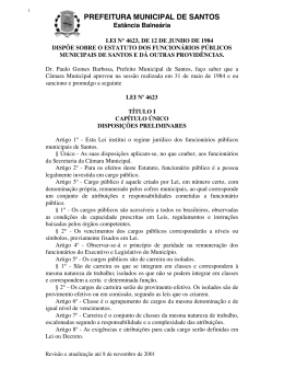 PREFEITURA MUNICIPAL DE SANTOS