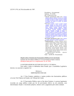 Estatuto dos Servidores P&uacute;blicos