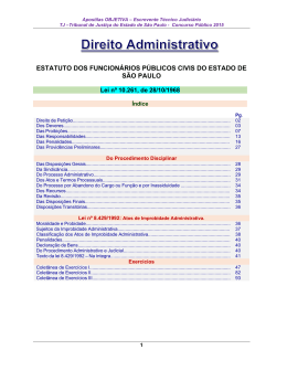 ESTATUTO DOS FUNCION&Aacute;RIOS P&Uacute;BLICOS CIVIS DO ESTADO