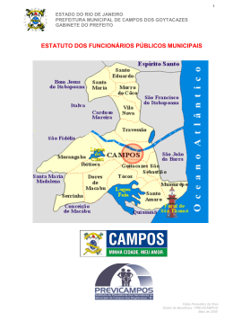 estatuto dos funcion&aacute;rios p&uacute;blicos municipais