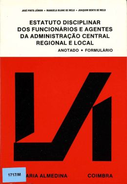 estatuto disciplinar i dos funcionários e agentes da administração
