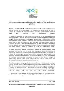 Governo reconhece a necessidade de criar &ldquo;cadastro&rdquo; dos