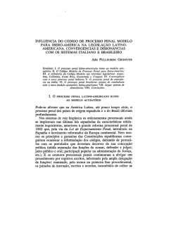 influ&ecirc;ncia do c&oacute;digo de processo penal modelo para ibero