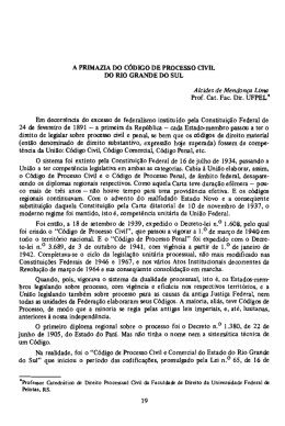 A PRIMAZIA DO C&Oacute;DIGO DE PROCESSO CIVIL BO RIO