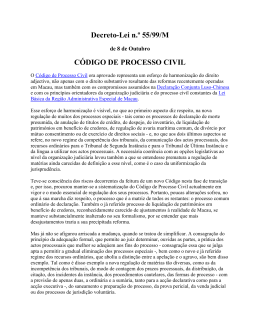 Código de Processo Civil (aprovado pelo Decreto-Lei nº 55