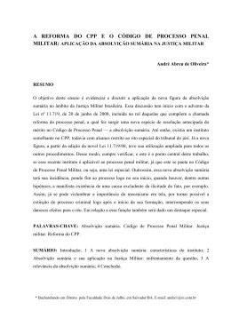 a reforma do cpp e o c&oacute;digo de processo penal