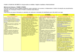 1&ordm; PASSO