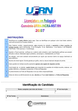 prova de reda&ccedil;&atilde;o / portugu&ecirc;s / matem&aacute;tica - Comperve