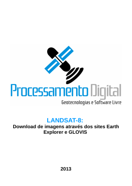 LANDSAT-8: - Processamento Digital