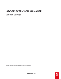 ADOBE® EXTENSION MANAGER®