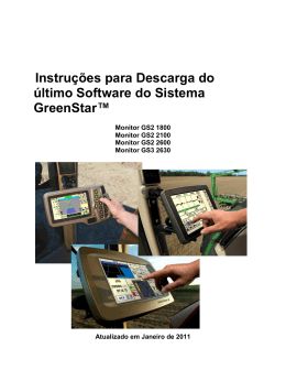 Instru&ccedil;&otilde;es de Instala&ccedil;&atilde;o da Atualiza&ccedil;&atilde;o do Sistema GS3 Aviso