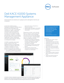 Solução de gerenciamento Dell KACE K1000