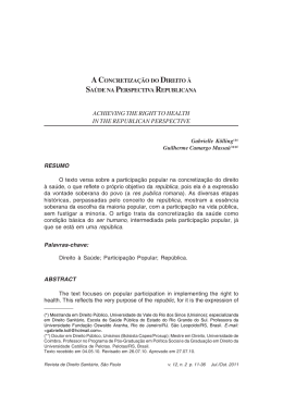 Revista de Direito Sanit.rio_vol. 12_n. 2_01.pmd