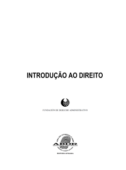 introdu&ccedil;&atilde;o ao direito