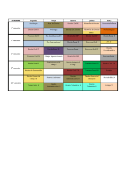 SEMESTRE Segunda Ter&ccedil;a Quarta Quinta Sexta