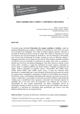 educadores do campo: caminhos e desafios - VII Coped-NM