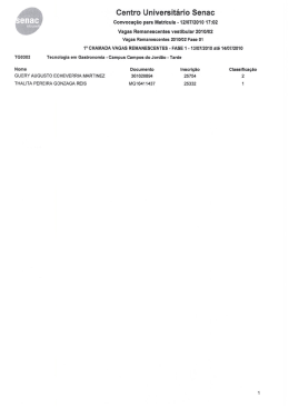 Centro Universit&aacute;rio Senac