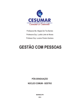 GEST&Atilde;O COM PESSOAS