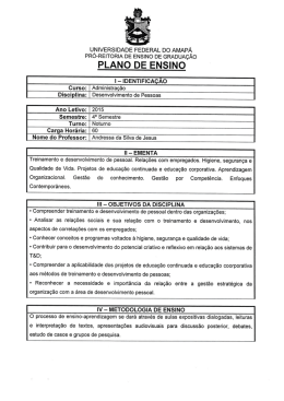 Desenvolvimento de Pessoas - UNIFAP