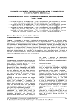 plano de sucess&atilde;o e carreira como uma nova - INIC
