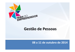 GESTÃO DE PESSOAS - Feira do Empreendedor 2014