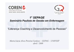 Lideran&ccedil;a coaching e desenvolvimento de pessoas