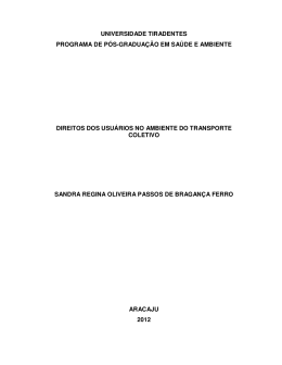 direitos dos usu&aacute;rios no ambiente do transporte coletivo