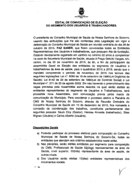 do segmento dos usuarios e trabalhadores.