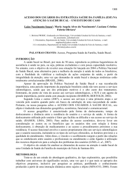 ACESSO DOS USU&Aacute;RIOS DA ESTRAT&Eacute;GIA SA&Uacute;DE DA FAM&Iacute;LIA