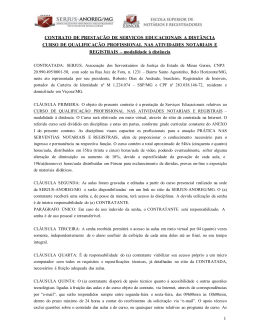 1 CONTRATO DE PRESTA&Ccedil;&Atilde;O DE SERVI&Ccedil;OS