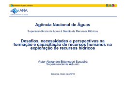 Desafios, necessidades e perspectivas na