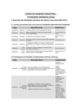 CURSO DE DESENHO INDUSTRIAL