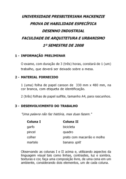 Prova de Desenho Industrial