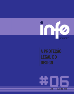 A proteção legal do design