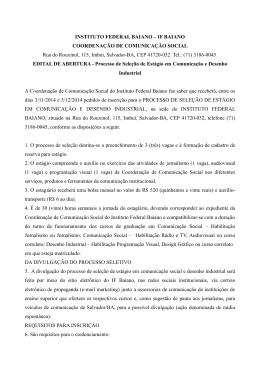 Edital - IF Baiano