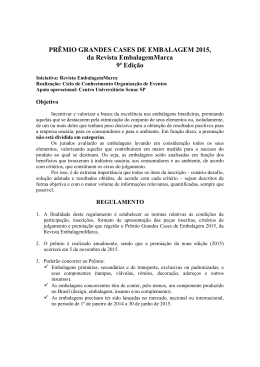 PR&Ecirc;MIO GRANDES CASES DE EMBALAGEM 2015, da Revista