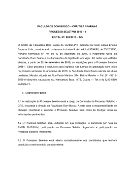 EDITAL PROCESSO SELETIVO 2016-1Oficial