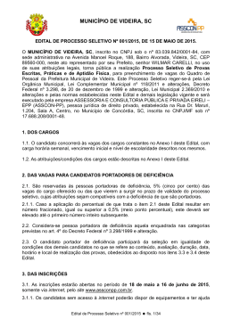 Edital de Processo Seletivo