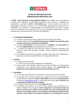 edital processo seletivo - aprendizagem industrial