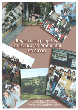 Registro de projetos de Educação Ambiental na
