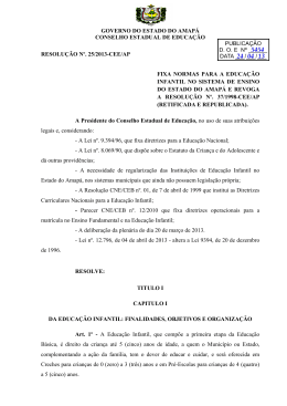 governo do estado do amapá conselho estadual de educação