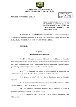 GOVERNO DO ESTADO DO AMAPÁ CONSELHO ESTADUAL DE