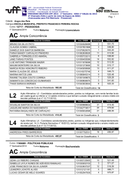 AC - Uff - Universidade Federal Fluminense
