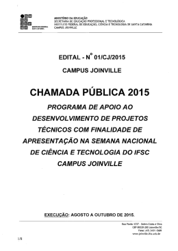 EDITAL - N° o1IcJ12015