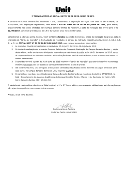 Edital PROAC/UNIT, N