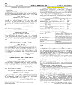 Edital - Di&aacute;rio Oficial