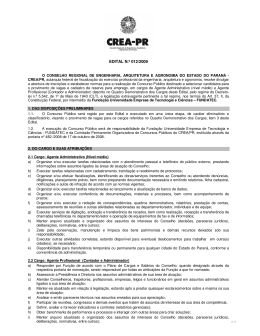 Edital de Abertura - Crea-PR